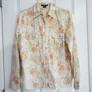 Fall Floral Button Up Flannel